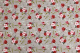 Alpine Fleece Roses Print Fabric- 5003 - G.k Fashion Fabrics fabric