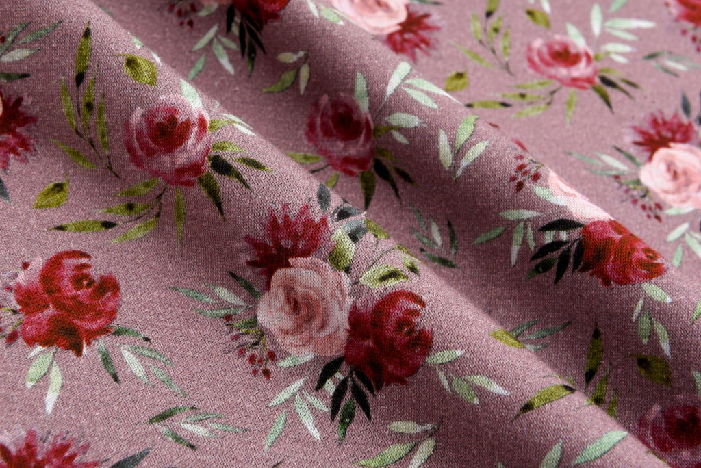 Alpine Fleece Roses Print Fabric- 5003 – G.k Fashion Fabrics