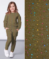 Alpine Fleece with Star Dew Drops Fabric- 18490 - G.k Fashion Fabrics fabric