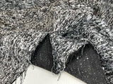 Black & white Boucle tweed Flax Fabric- 1036 - G.k Fashion Fabrics