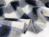 Blue Plaid / Checks - Printed Wool Fabric - 9329 - G.k Fashion Fabrics fabric