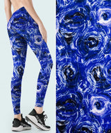 Blue Tornado Print Nylon Swimwear Fabric -WJH1207B - G.k Fashion Fabrics swimwear