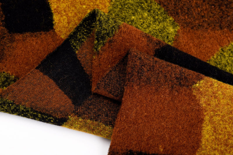 Boiled Wool Jacquard Irregular Dots Pattern Fabric/ Made by Merino Wool - G.k Fashion Fabrics