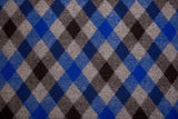 Boiled Wool Plaid Diagonal Pattern Fabric / Made by Merino Wool - G.k Fashion Fabrics