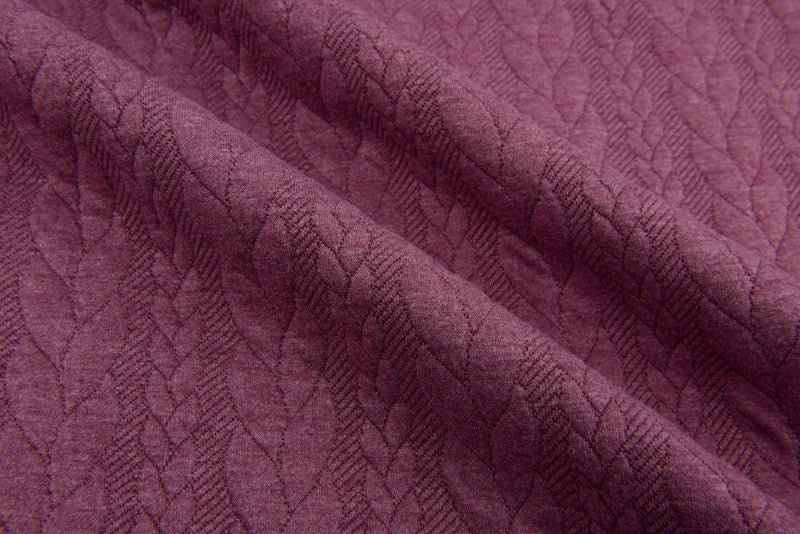 Cable Knit Jacquard Fabric / Quilted Knit Jacquard - G.k Fashion Fabrics