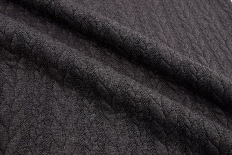 Cable Knit Jacquard Fabric / Quilted Knit Jacquard - G.k Fashion Fabrics