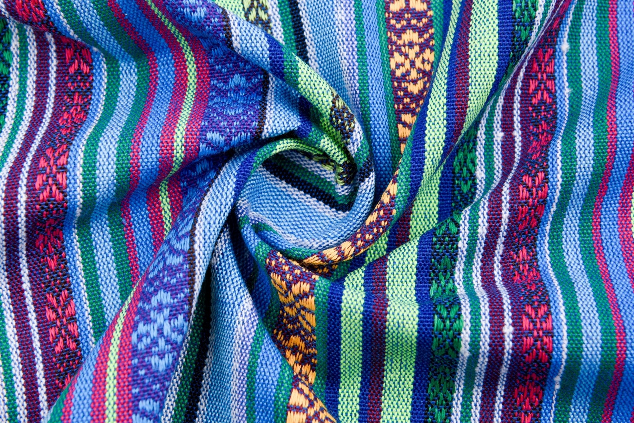 Cambaya Fabric, Traditional Mexican Fabric Colorful Stripe Fabric G.k Fashion Fabrics