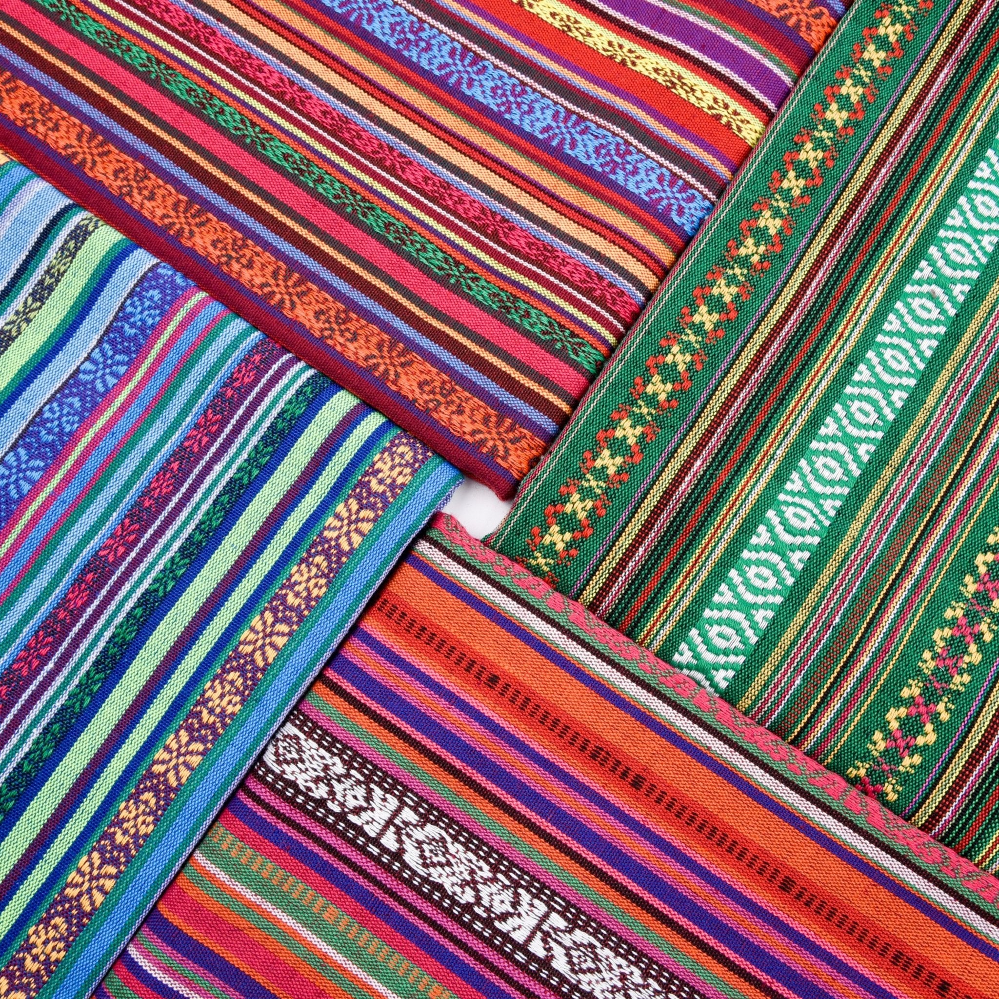 Cambaya Fabric, Traditional Mexican Fabric Colorful Stripe Fabric G.k Fashion Fabrics
