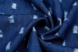 Chambray Denim Burnout Jacquard Fabric CK001 - G.k Fashion Fabrics denim