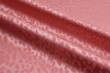 Charmeuse Stretch Satin Cheetah Jacquard, Soft Stretch Satin Fabric-31107 - G.k Fashion Fabrics Rose Pink - 67 / Price per Half Yard satin