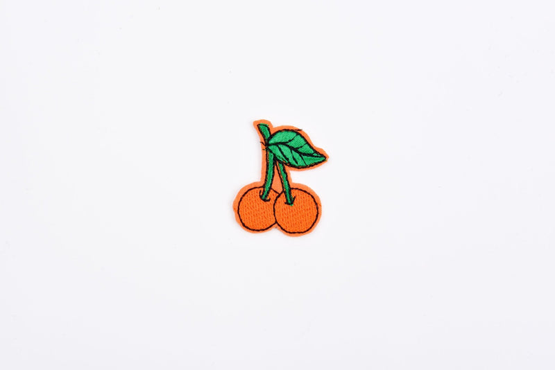 Cherry High-quality Patch (2 Pieces Pack) Sew on, Embroidered patches. - G.k Fashion Fabrics