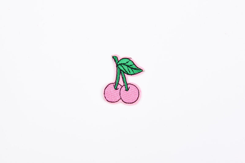 Cherry High-quality Patch (2 Pieces Pack) Sew on, Embroidered patches. - G.k Fashion Fabrics