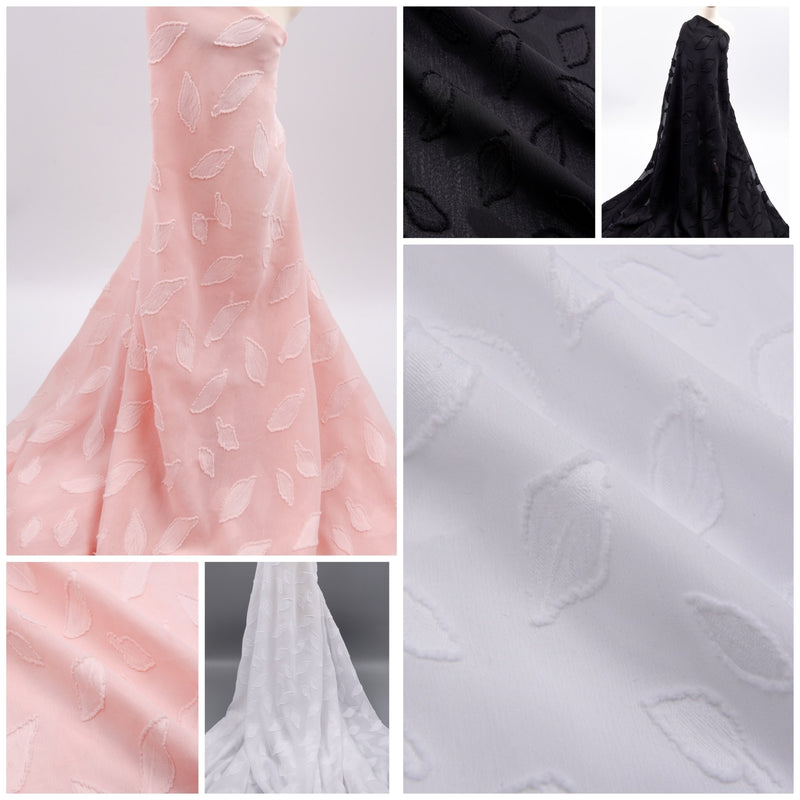 Chiffon Jacquard Yoryu Fabric, Crinkled Chiffon with Jacquard - G.k Fashion Fabrics chiffon