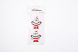 Christmas High-quality Patch (2 Pieces Pack) Sew on, Embroidered patches. - GK- 82 - G.k Fashion Fabrics