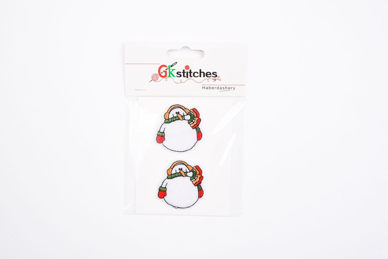 Christmas High-quality Patch (2 Pieces Pack) Sew on, Embroidered patches. - GK- 83 - G.k Fashion Fabrics