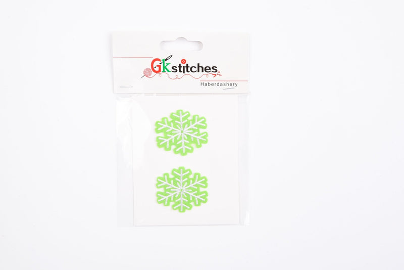 Christmas High-quality Patch (2 Pieces Pack) Sew on, Embroidered patches. - GK- 83 - G.k Fashion Fabrics