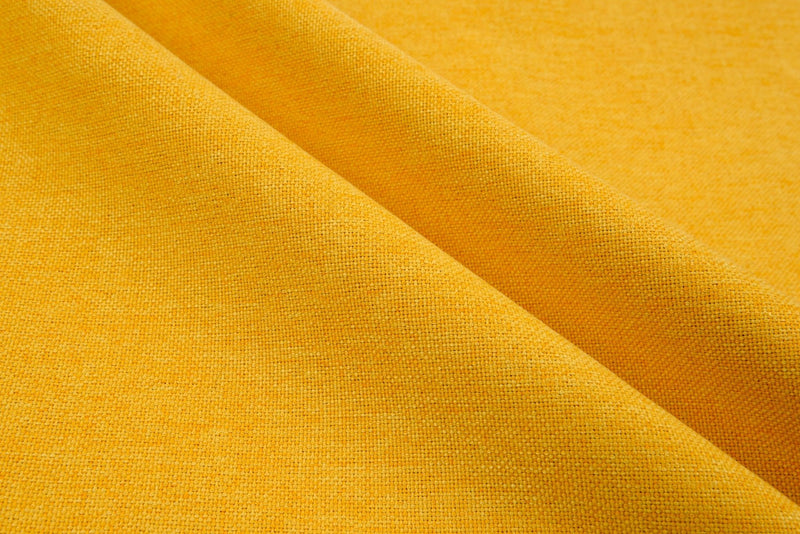 Classic Mélange Linen Look Upholstery Fabric GK-6580/22 - G.k Fashion Fabrics Canary Yellow - 10 / Price per Half Yard