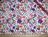 Colorful and stylish booming floral - 100% Cotton Poplin Digital Print -8067 - G.k Fashion Fabrics cotton poplin