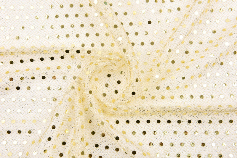 Confetti Dot Sequins Fabric - G.k Fashion Fabrics mesh