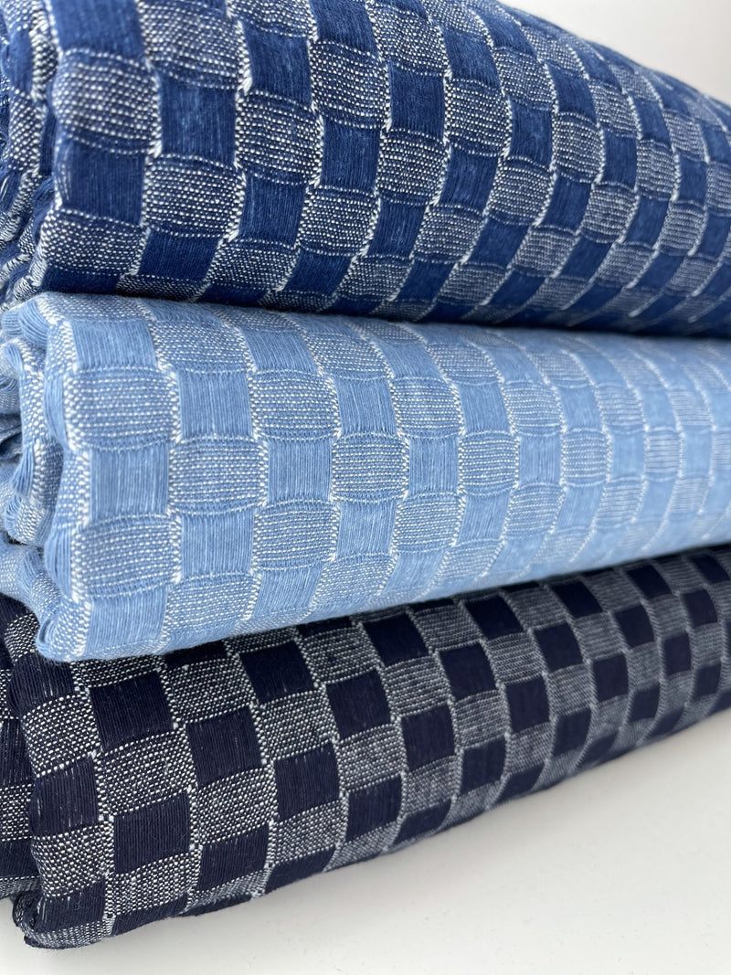  HUJB Indigo Stretch Imitation Denim Fabric Smooth Thin Plain  Fabric for DIY Crafts Jeans Dress T-Shirt Shirting Material Dressmaking  Curtain Table Decoration(Size:2 Yard/1.8m) : Everything Else