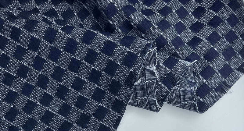 Woven Denim Fabrics, Jacquard Texture Fabric, Blue Cotton Fabric, Thick  Cowboy Jacket Fabric, Designer Trousers Fabrics, by the Yard, D70 -   Hong Kong