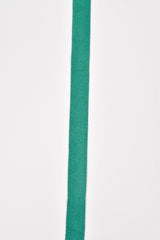 Cotton Herringbone Twill Webbing - G.k Fashion Fabrics Emerald / 10mm ( 13/32" ) / Price Per Half Yard