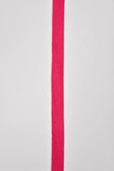 Cotton Herringbone Twill Webbing - G.k Fashion Fabrics Hot Pink / 10mm ( 13/32" ) / Price Per Half Yard
