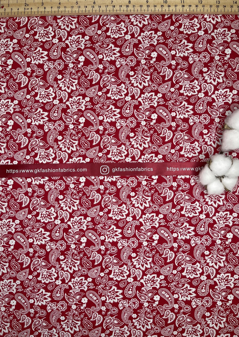 Cotton Poplin Small Floral Print - G.k Fashion Fabrics cotton poplin