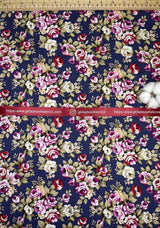 Cotton Poplin Roses Print Fabric - G.k Fashion Fabrics cotton poplin