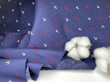 Cotton Poplin Anchor Print Fabric - G.k Fashion Fabrics cotton poplin