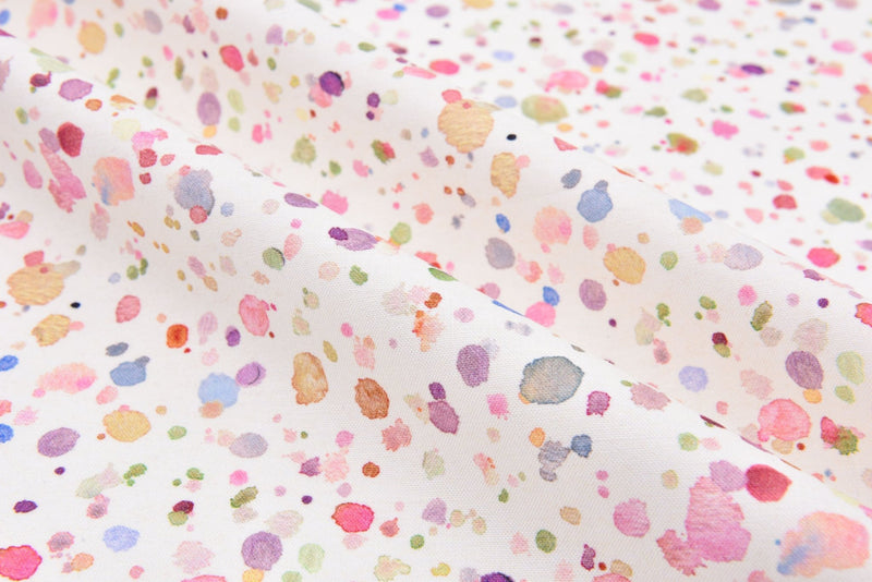Cotton Woven Plain Textured Color Spots Digital Print Fabric - D#16 - G.k Fashion Fabrics