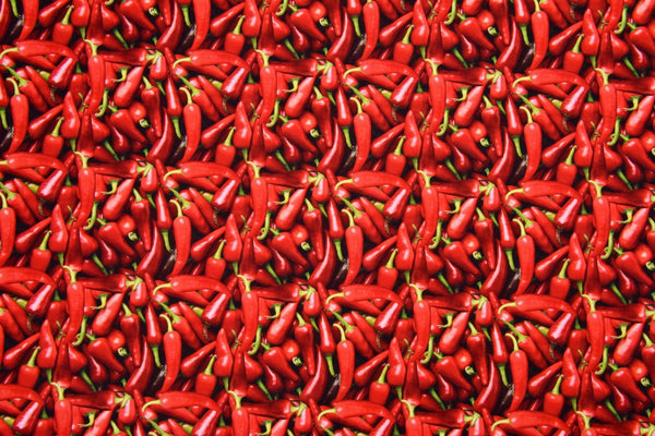 Cotton Woven Plain Textured Red Chili Digital Print Fabric - D#26 - G.k Fashion Fabrics