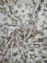 Cozy Knit Fur with Star Sequin Fabric - G.k Fashion Fabrics