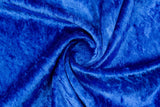 Crushed Velvet fabric, Panne Velour Fabric, 100% Polyester Velvet - G.k Fashion Fabrics Cobalt- 018 / Price per Half Yard fabric