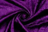 Crushed velvet , Velour - G.k Fashion Fabrics Dark Purple - 040 / Price per Half Yard fabric