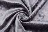 Crushed Velvet fabric, Panne Velour Fabric, 100% Polyester Velvet - G.k Fashion Fabrics Light Grey - 029 / Price per Half Yard fabric