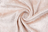 Crushed velvet , Velour - G.k Fashion Fabrics Beige-008 / Price per Half Yard fabric