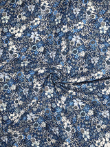 Cute small floral - Washed 100% Cotton Poplin Reactive Print -8044 - G.k Fashion Fabrics cotton poplin