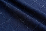 Denim Chambray Rhombus Embossed Fabric GH007 - G.k Fashion Fabrics denim