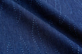 Denim Chambray Zig Zag Embossed Fabric GH006 - G.k Fashion Fabrics denim