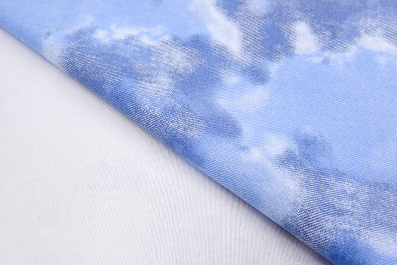 The fabric indigo tie dye as a background and texture. foto de Stock |  Adobe Stock