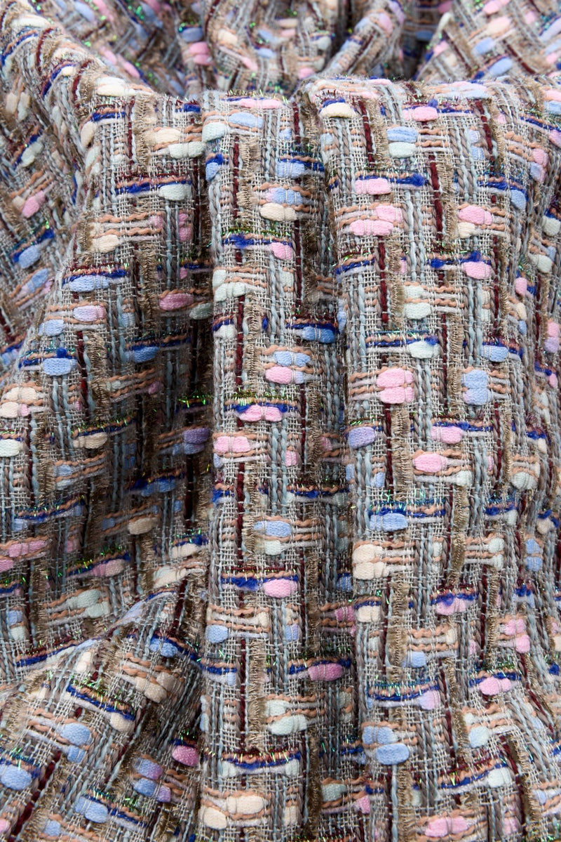 Designer Italian Tweed Fabric - 6194 - G.k Fashion Fabrics