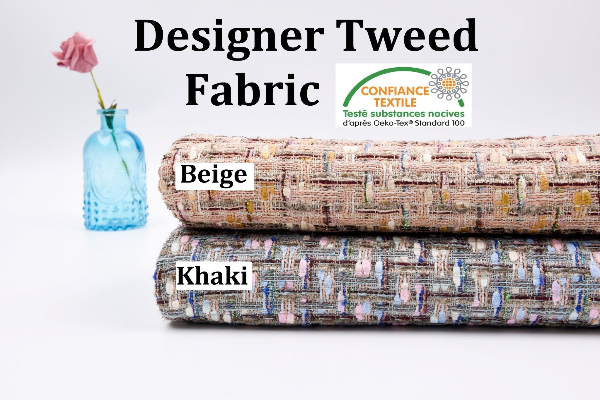 Designer Italian Tweed Fabric - 6194 – G.k Fashion Fabrics