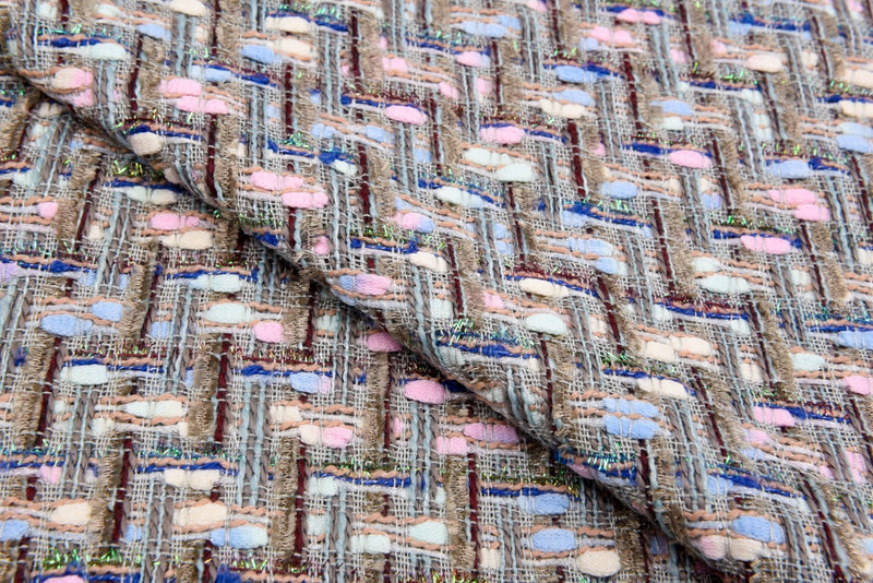 Designer Italian Tweed Fabric - 6194 - G.k Fashion Fabrics