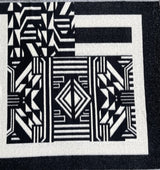 Designer Printed Geometrical Wool Fabric - G.k Fashion Fabrics fabric