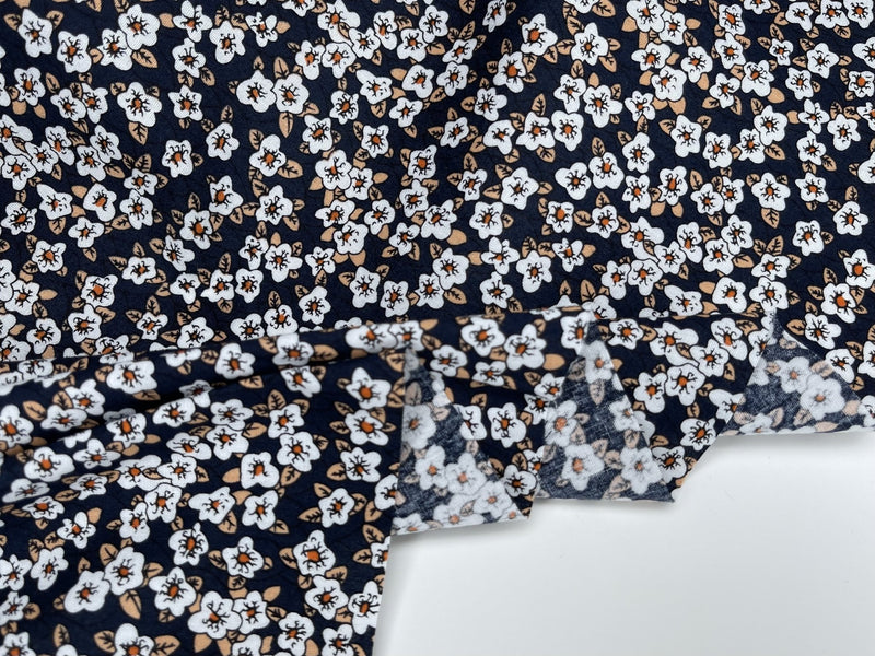 Ditsy floral - Washed 100% Cotton Poplin Reactive Print - 8006 - G.k Fashion Fabrics Color 1 / Price per Half Yard cotton poplin
