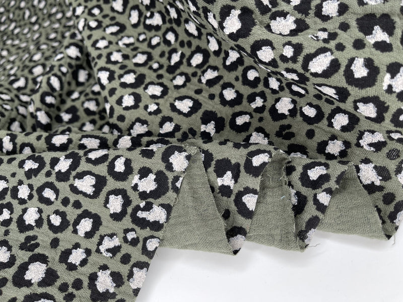 Fabric, Scuba Print Fabric, Leopard Print Scuba Fabric per 1/2 Yard