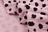 Double Gauze Splash Dots Print Fabric - G.k Fashion Fabrics