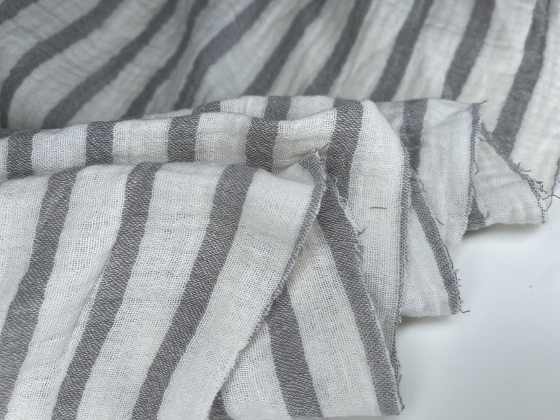 Double Gauze Yarn Dyed Stripes Fabric - G.k Fashion Fabrics