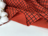 Double Layered Gauze Muslin Fabric With Checks Print - G.k Fashion Fabrics fabric